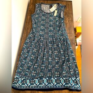 NWT Max Studio Sleeveless Patterned Dress